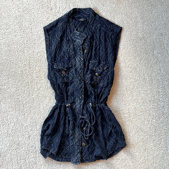 Casual Vest Long Textured SUPER FAST SHIPPING - Picture 2 of 15